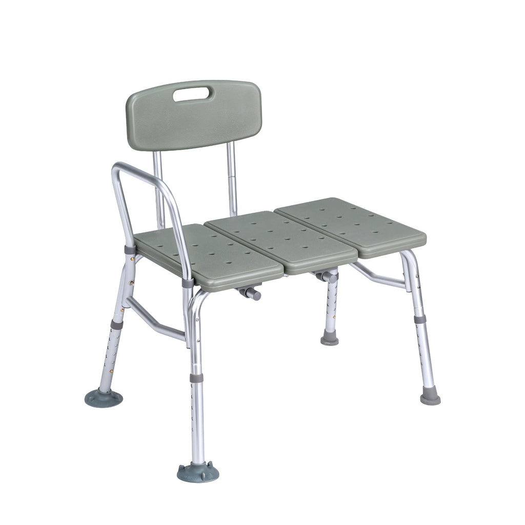 Height Adjustable Tub Transfer Bench Shower Chair with Backrest B556