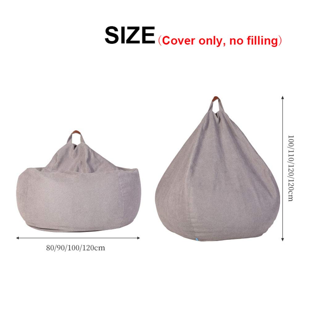 Flannel Bean Bag Chair Cover Yellow V14921
