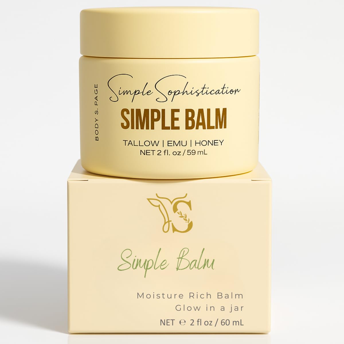 Tallow Emu Honey Balm Face & Body Moisturizer 1 oz F595787