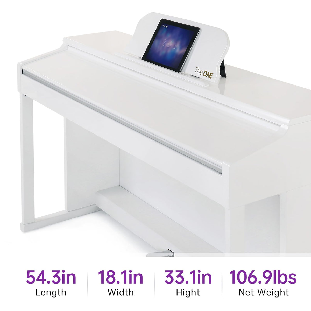 88-Key Weighted Action Digital Piano Keyboard W9384