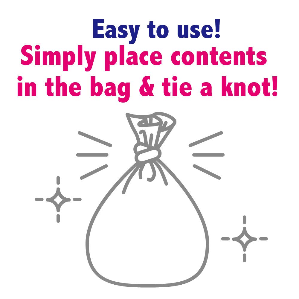 White Unscented Disposable Sanitary Bags 120 Count W730