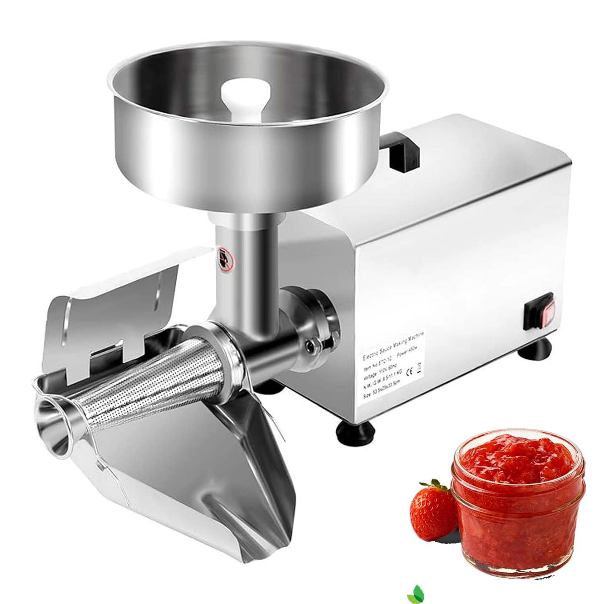 450W Electric Stainless Steel Tomato Strainer W9622