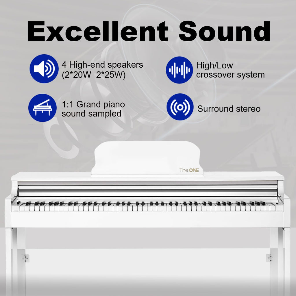 88-Key Weighted Action Digital Piano Keyboard W9384