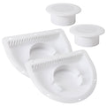 Trailer RV Sidewall Exhaust Vent Fan Kit with Cover, 2 Pack T9035