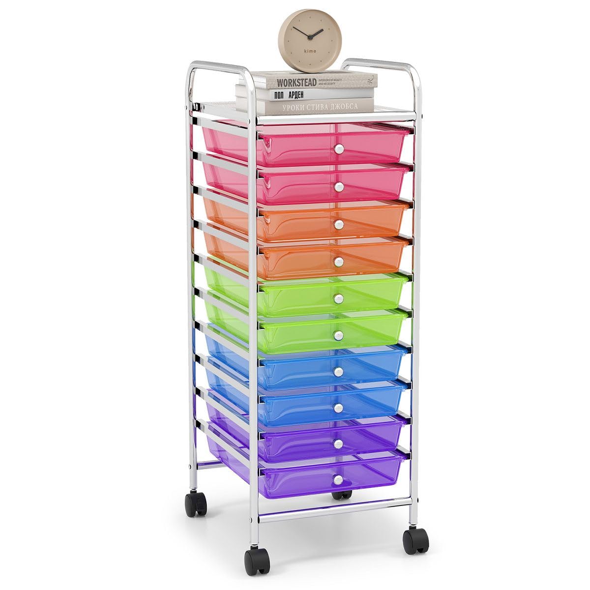 10-Drawer Rolling Storage Cart S84133