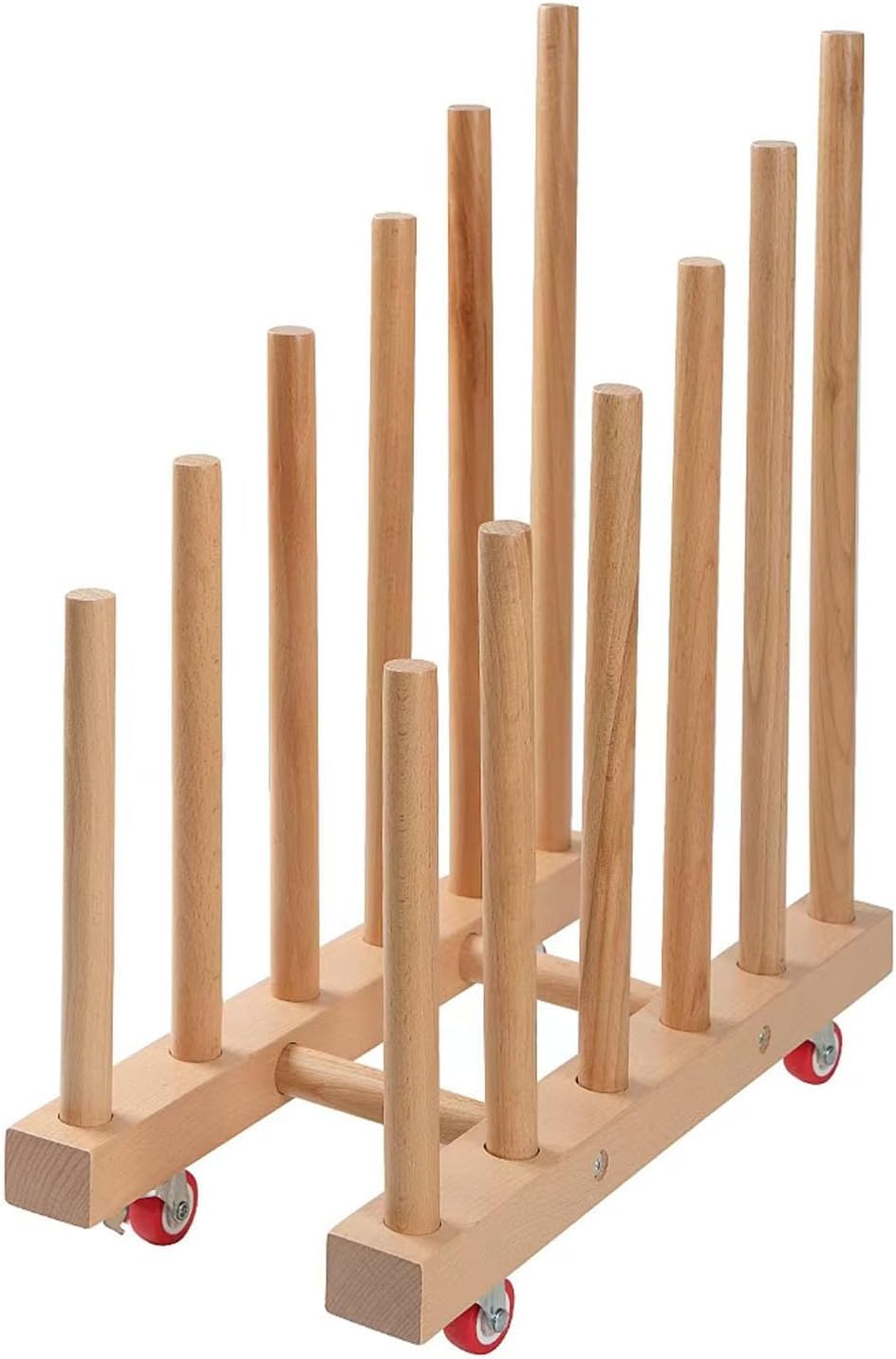 Artwork Storage Rack with Brake Caster Wheels 12in A481