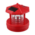 Rotating Solar Lighthouse Light Outdoor Garden Lawn Lamp with 2 Panels Z344
