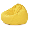 Flannel Bean Bag Chair Cover Yellow V14921