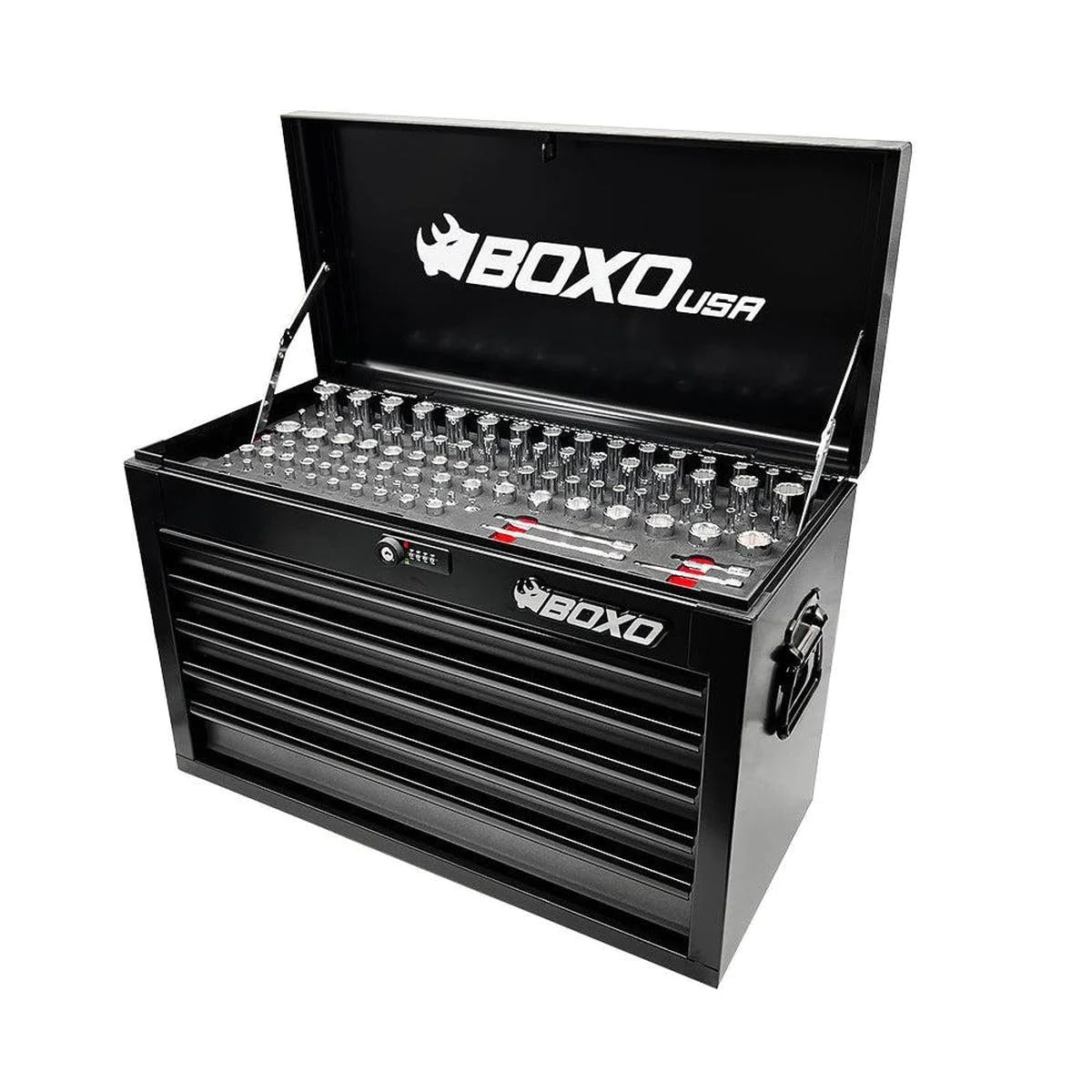 26" 5 Drawer Locking Tool Set with Carry Box J530