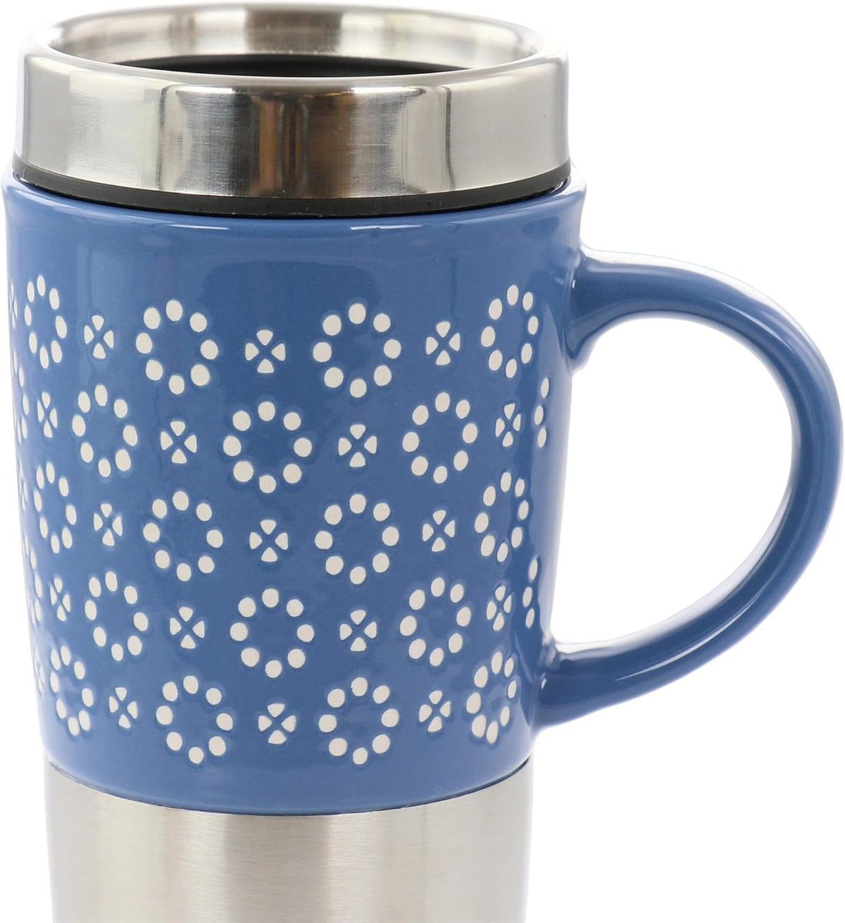 16oz Insulated Stoneware and Stainless Steel Travel Mug T732