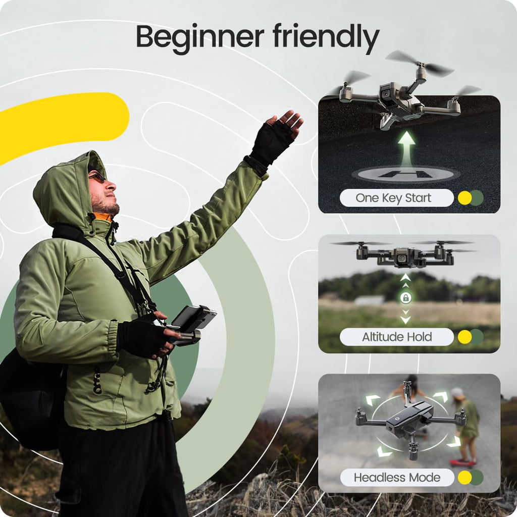 Foldable FPV Drone with 1080P WiFi Camera and Carrying Case G12963