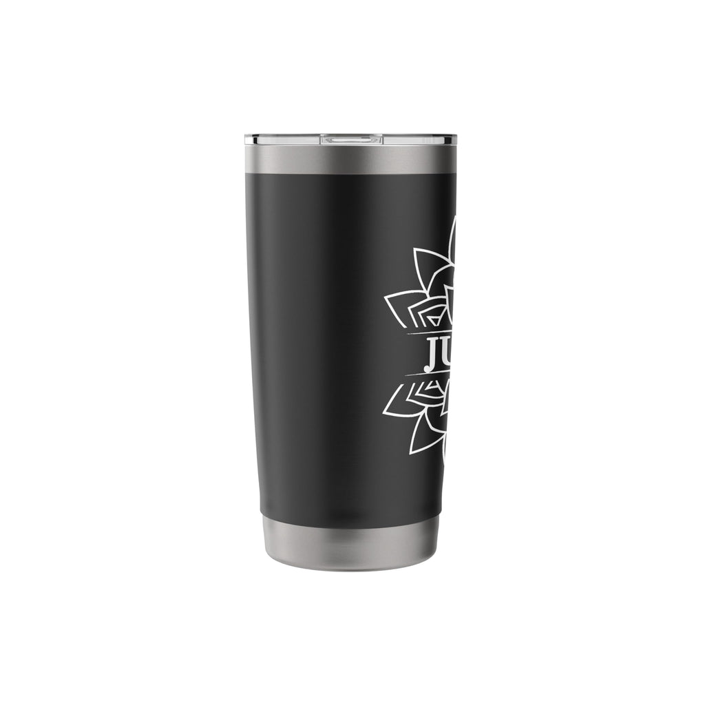 Black White Stainless Steel Insulated Travel Mug S6948
