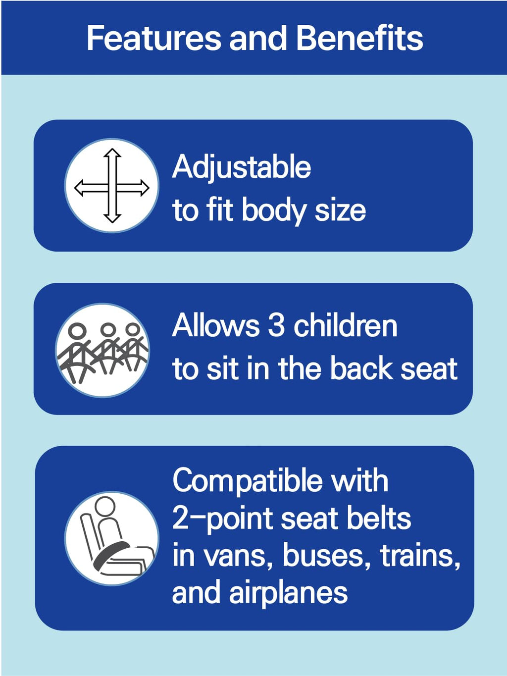 Lightweight Portable Child Restraint Vest M648