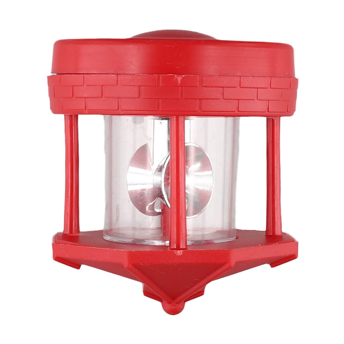 Rotating Solar Lighthouse Light Outdoor Garden Lawn Lamp with 2 Panels Z344