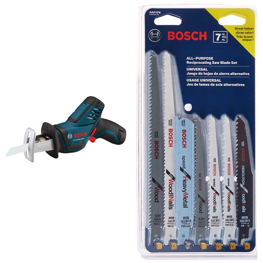 12-Volt Max Pocket Reciprocating Saw Kit with 7-Piece Reciprocating Saw Blade Set V441560