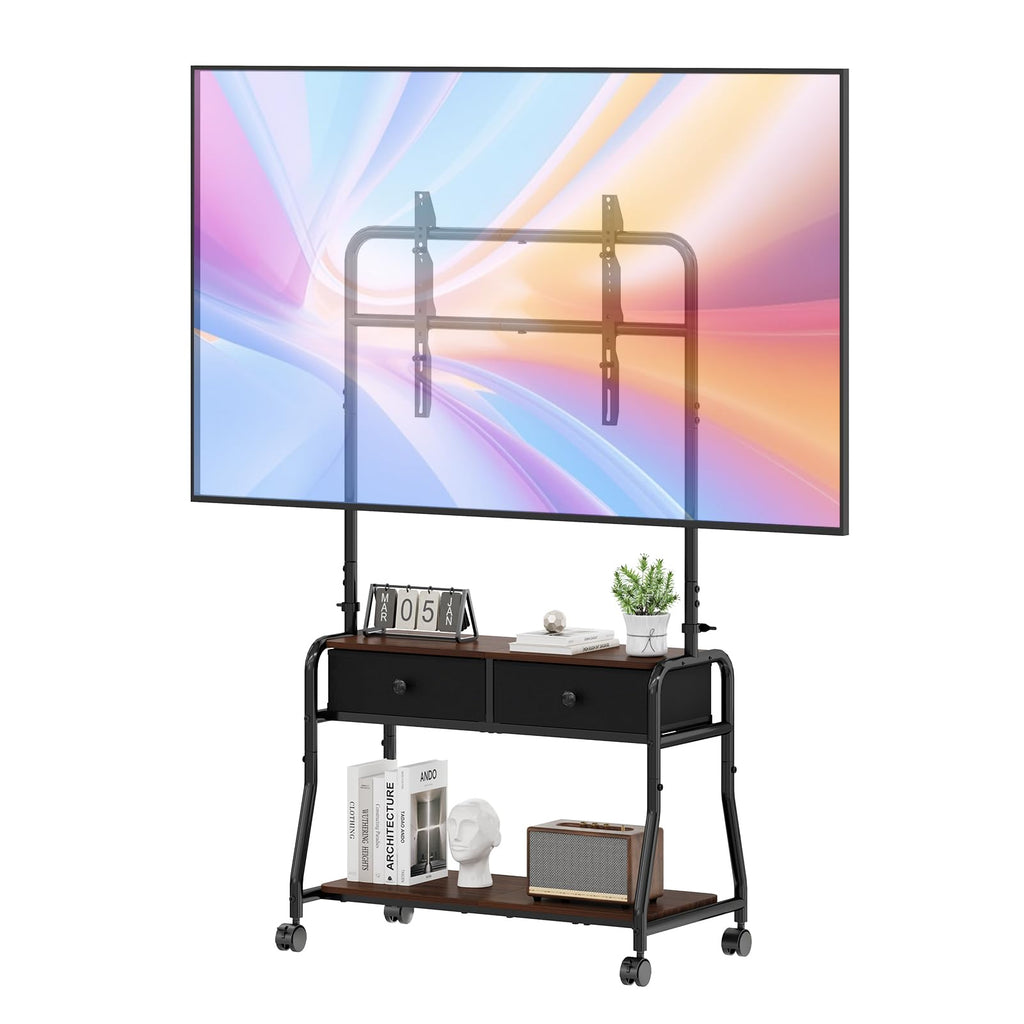 Rolling TV Stand with Mount for 32–75 Inch TVs B869