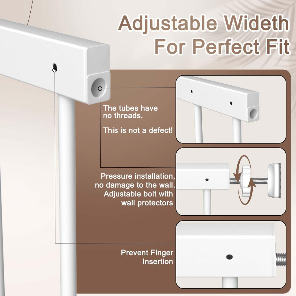 Adjustable White 4 Panel Window Guards O131
