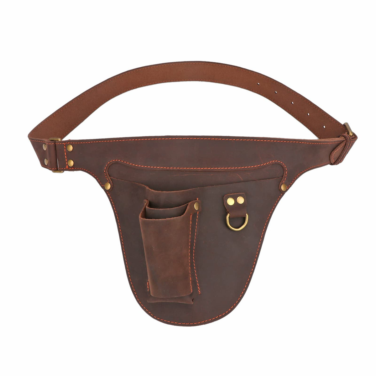 Leather 3 Pockets Adjustable Tool Belt Bag M7514
