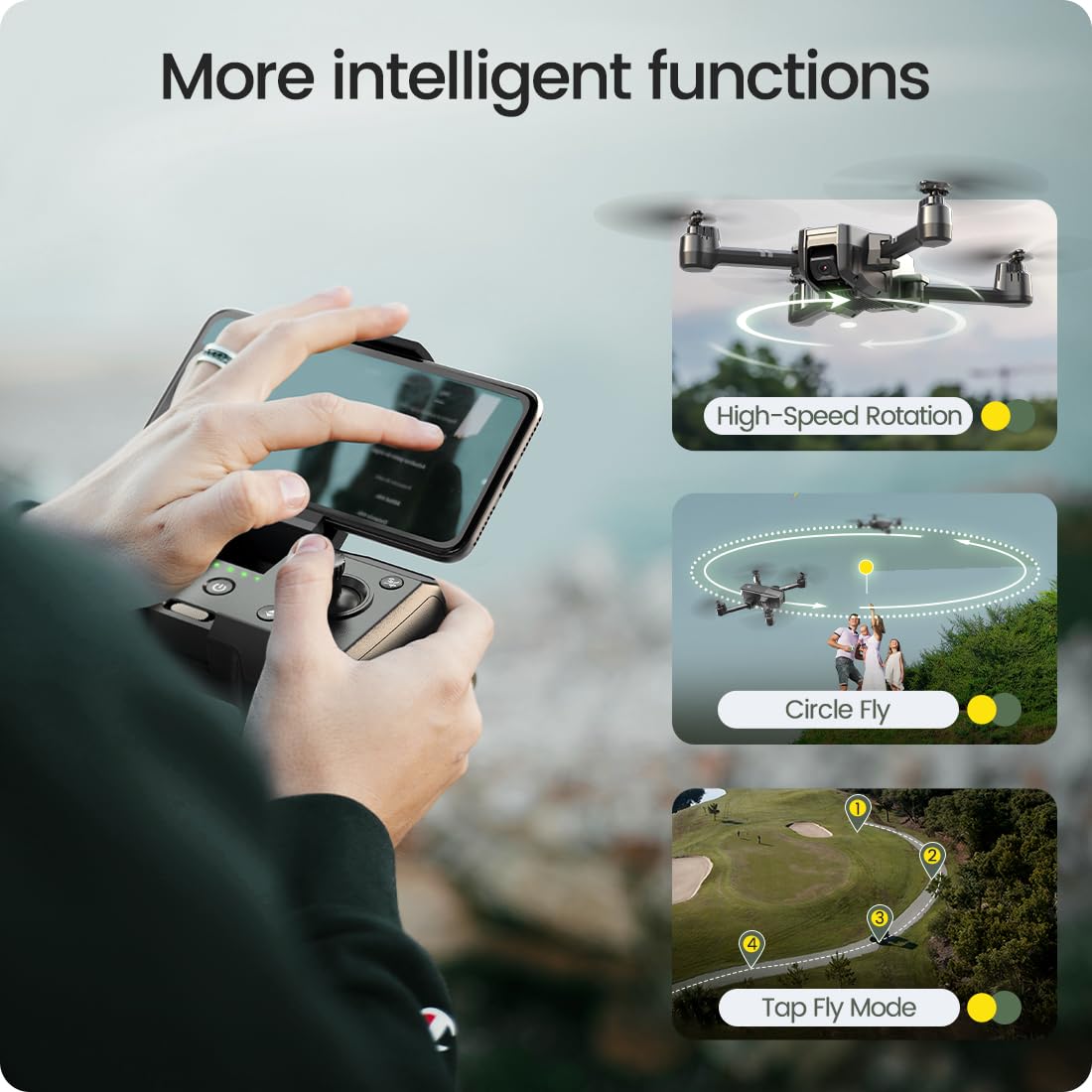 Foldable FPV Drone with 1080P WiFi Camera and Carrying Case G12963