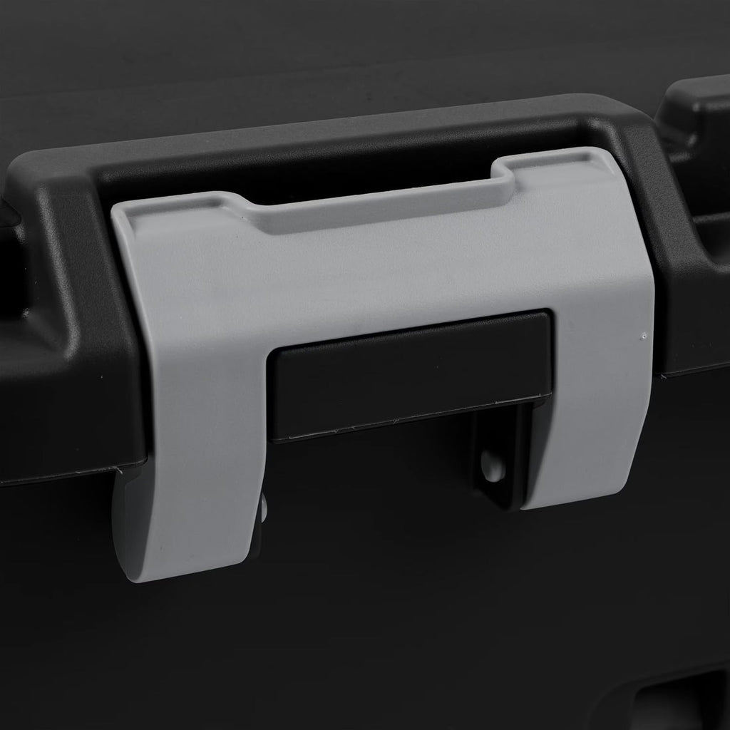22 Gallon Lockable Black Plastic Storage Trunk L807
