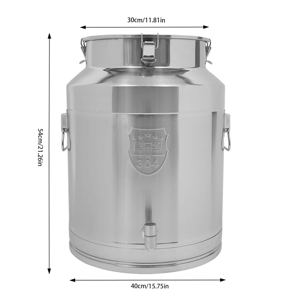 64L Stainless Steel Milk Can with Spigot T72799