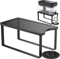 Water Filter Dispenser Stand with Drip Tray Black I9343