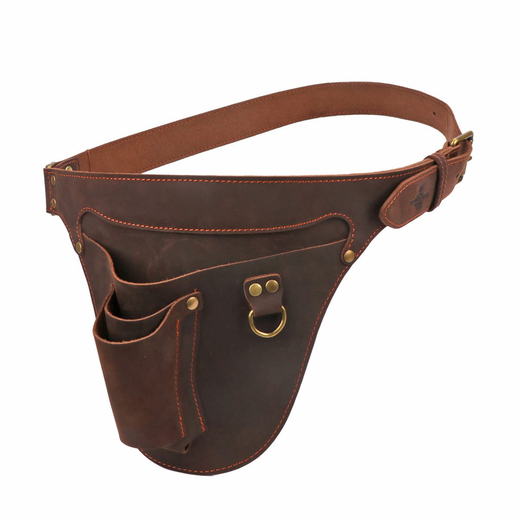 Leather 3 Pockets Adjustable Tool Belt Bag M7514