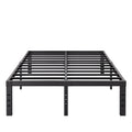 14 Inch Metal Queen Bed Frame with Storage, Black E62257