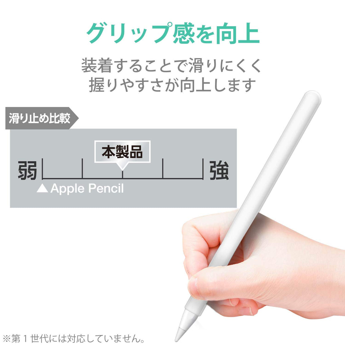 Clear Slim Grip Case for Apple Pencil (2nd Generation) T905139