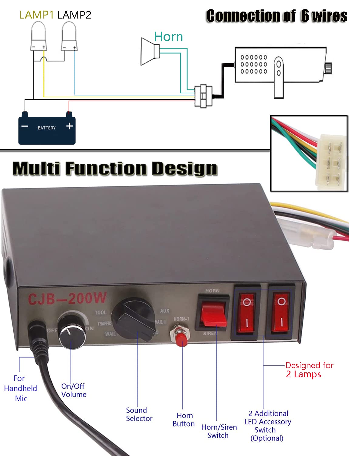 PA Speaker with Mic 12V Q665