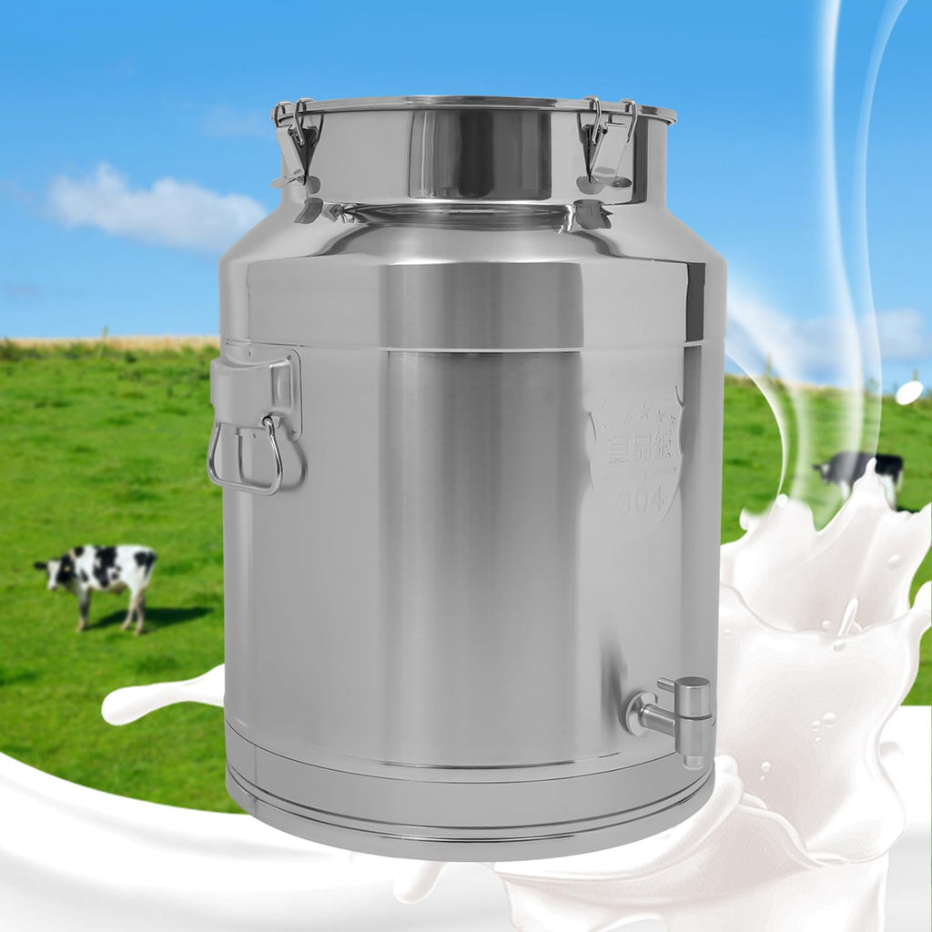 64L Stainless Steel Milk Can with Spigot T72799