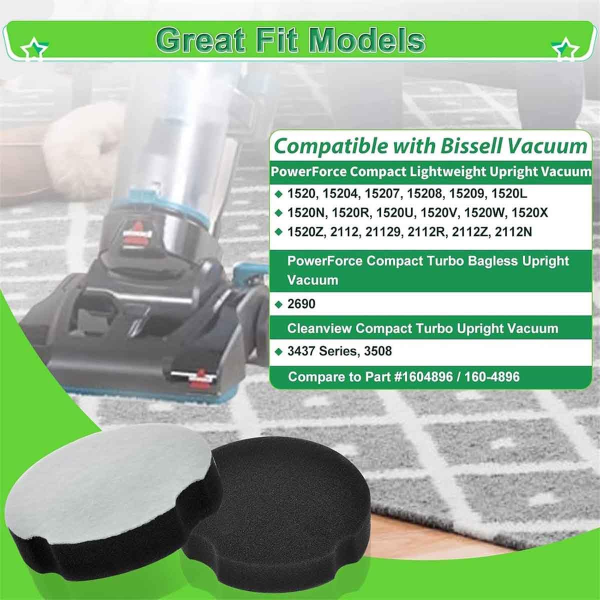 4 Pack Vacuum Cleaner Filter Replacement K64900