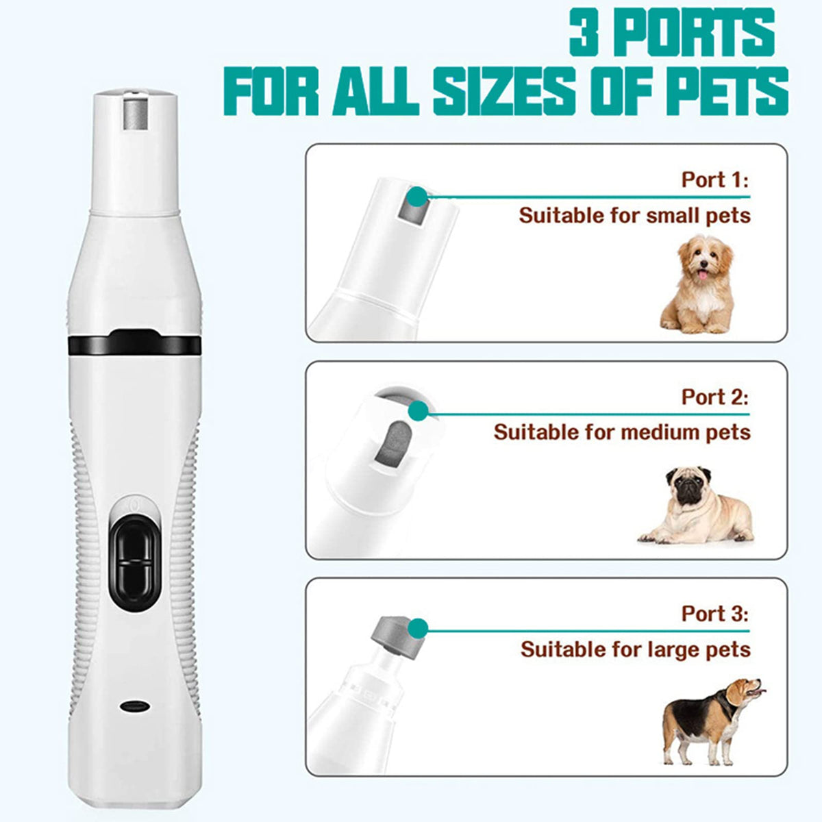 3 in 1 Dog Clippers & Nail Grinder N8431
