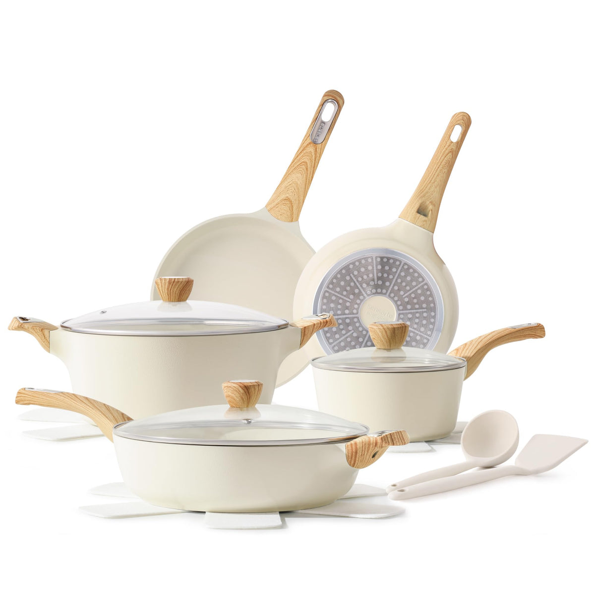 14 Piece Non Stick Ceramic Cookware Set E565