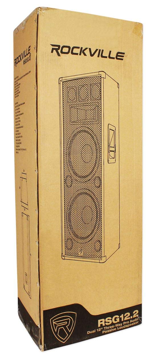 12" 2000W DJ PA Speaker Pair with Amplifier J502223