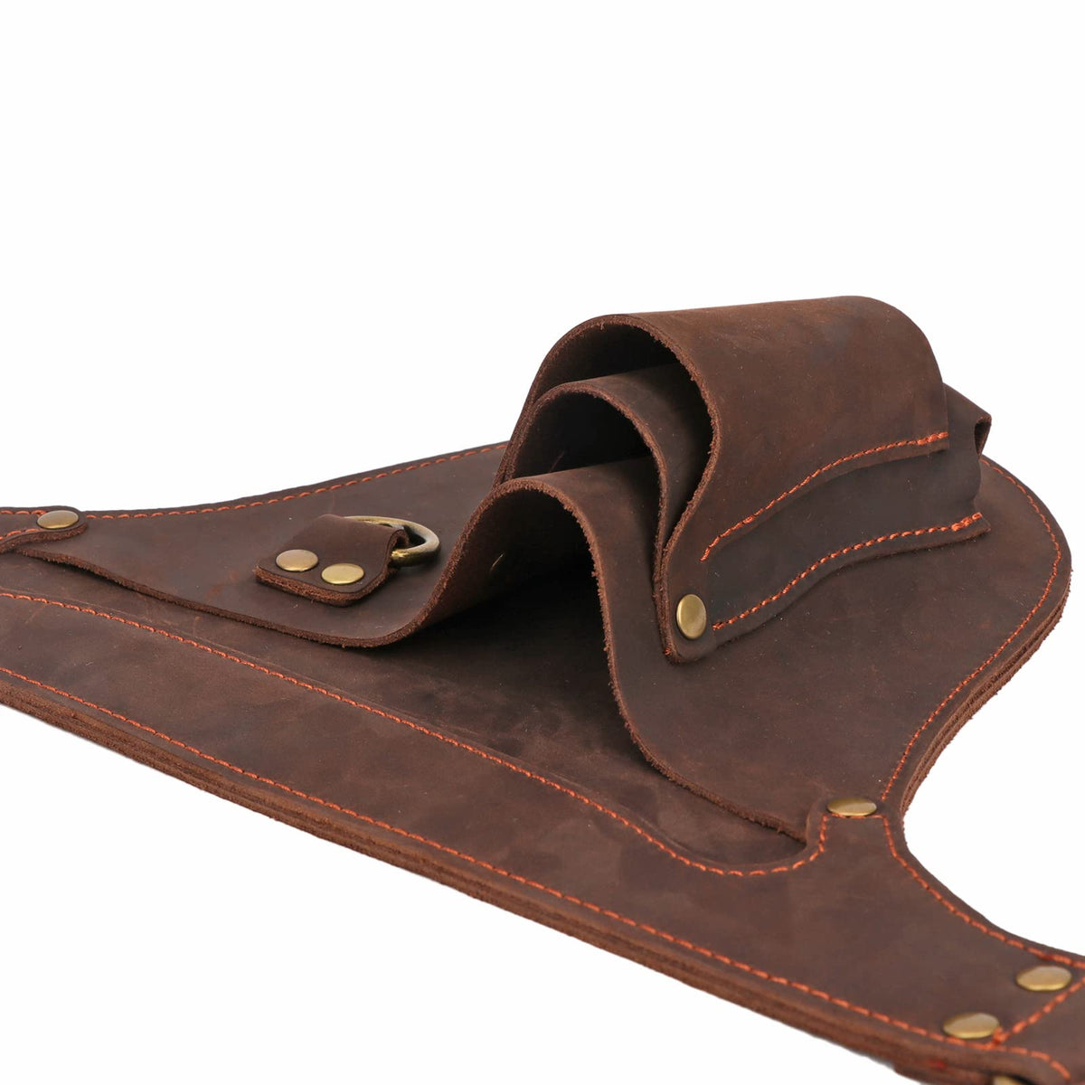 Leather 3 Pockets Adjustable Tool Belt Bag M7514