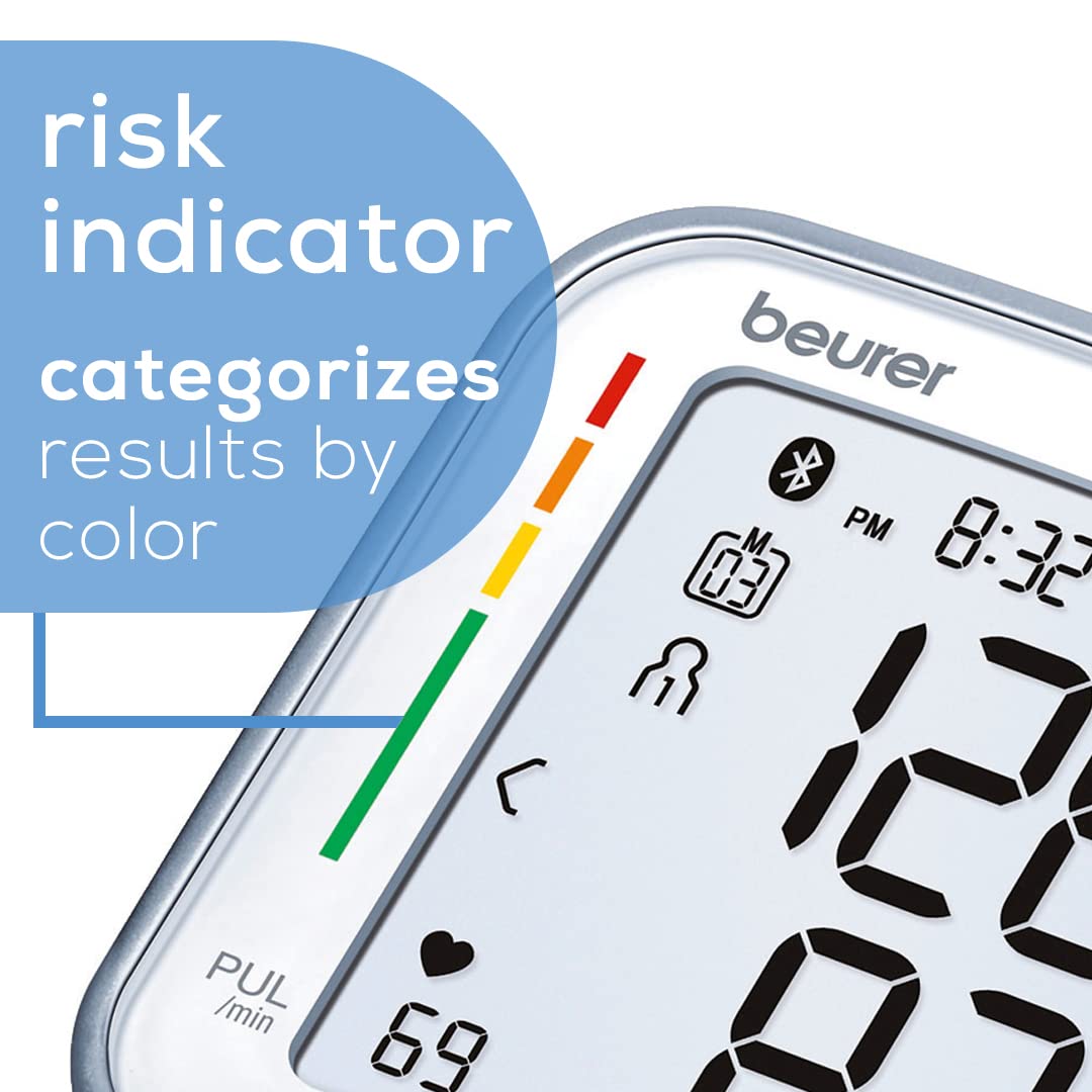 Bluetooth Automatic Wrist Blood Pressure Monitor with Large LCD Display Z711