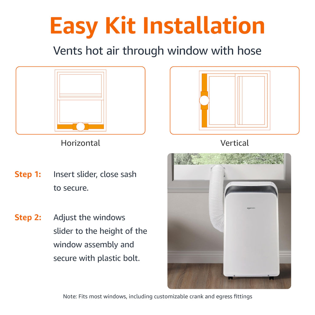 3-In-1 Portable Air Conditioner with Remote, 10000 BTU, White M1773