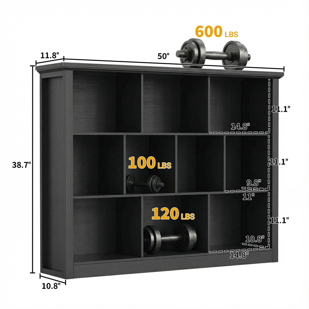 Black Cube Storage Shelf X389