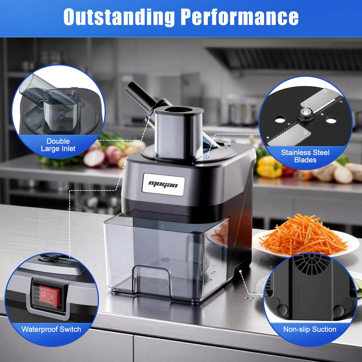 4 in 1 Electric Vegetable Cutter Dicer Slicer P170