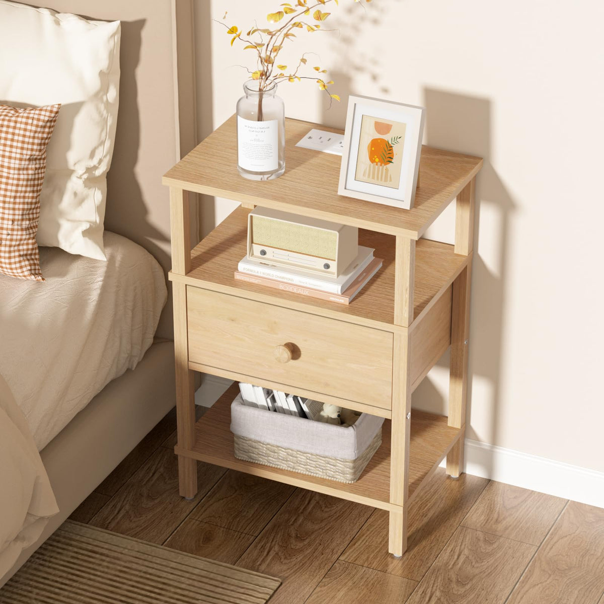 3 Tier Storage End Table Set 2 T375