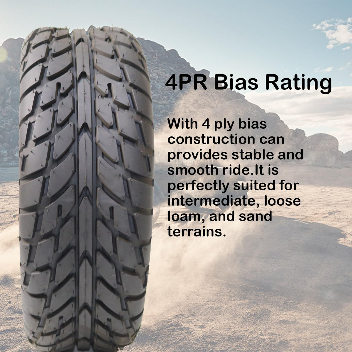 19x7-8 Set of 2 All Terrain Tubeless ATV Tires Q163219