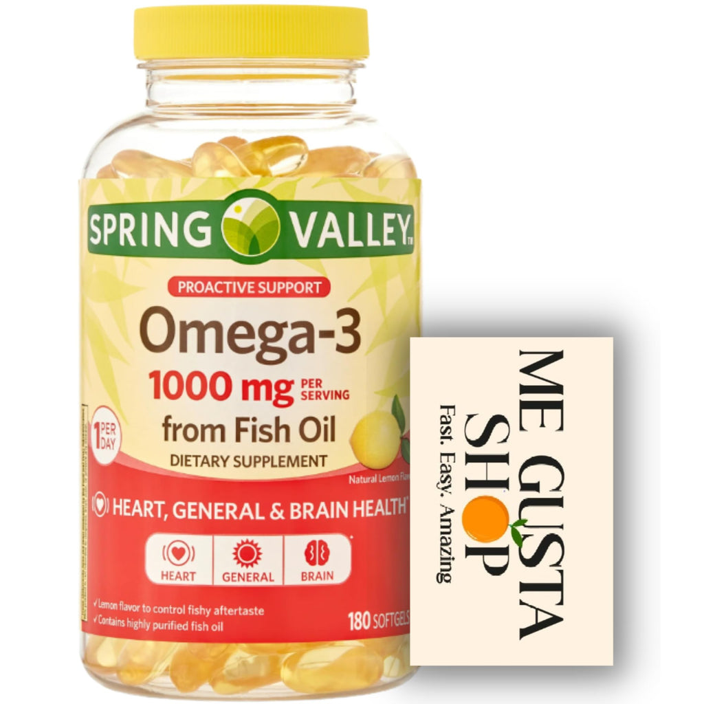 Omega-3 Fish Oil Soft Gels 1000 mg 180 Count Z6274
