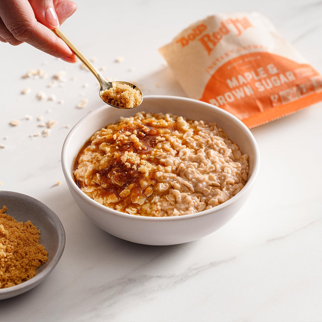 Instant Oatmeal, Maple Brown Sugar, 24 Packets, Gluten Free, Whole Grain M73076