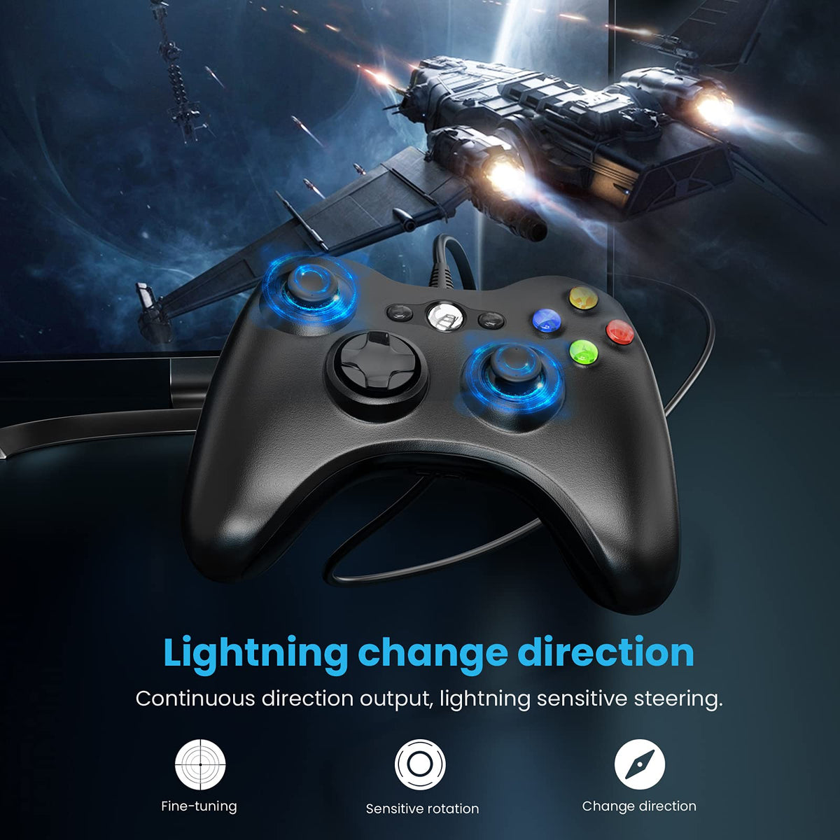 Wired Controller for Xbox 360 and PC G33771