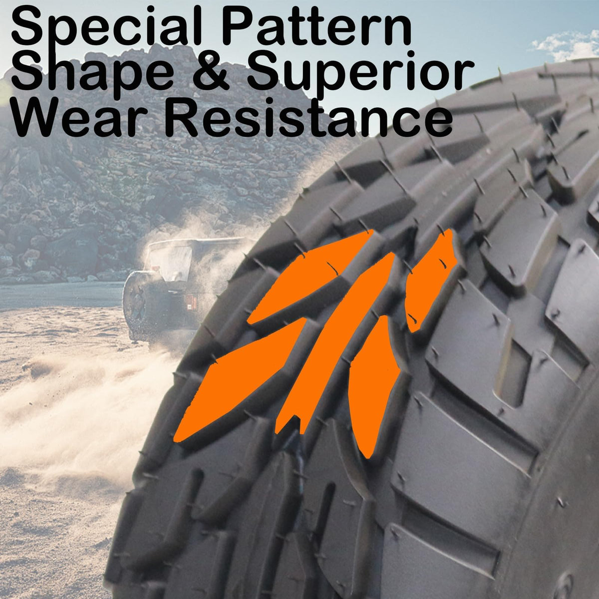 19x7-8 Set of 2 All Terrain Tubeless ATV Tires Q163219