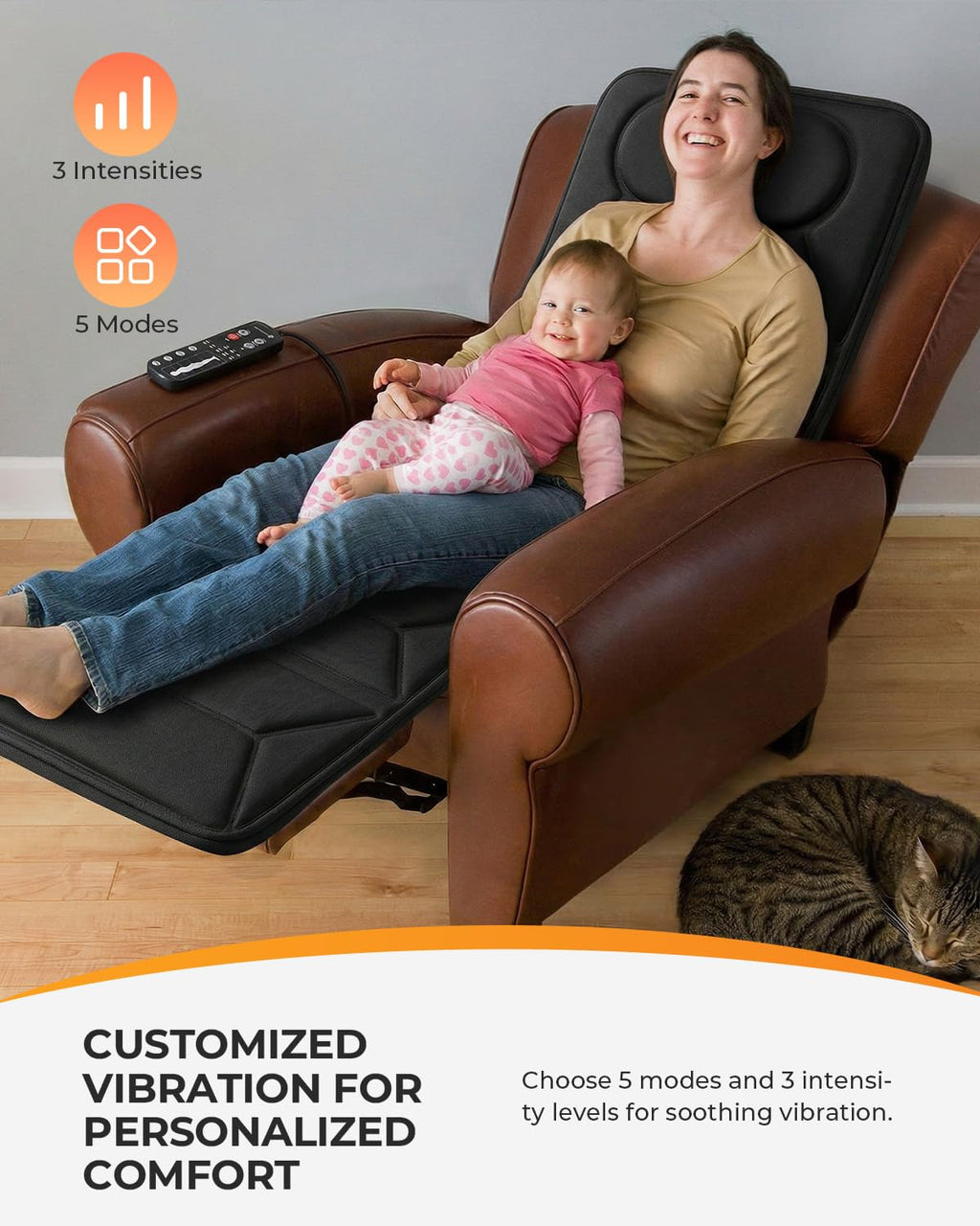 Full Body Massage Mat with Heat and Vibration L133