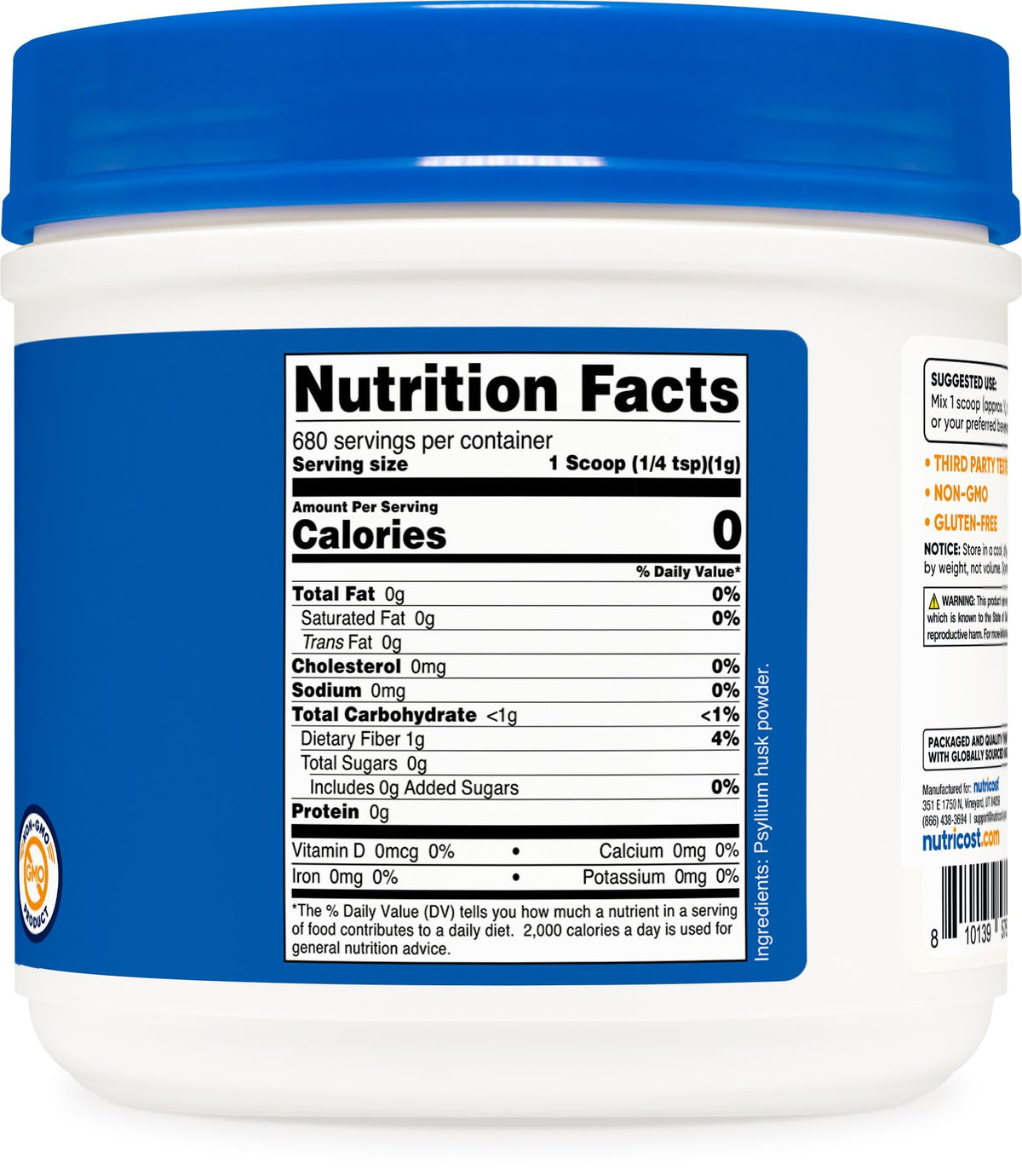 Psyllium Husk Powder 1.5 Pounds X937