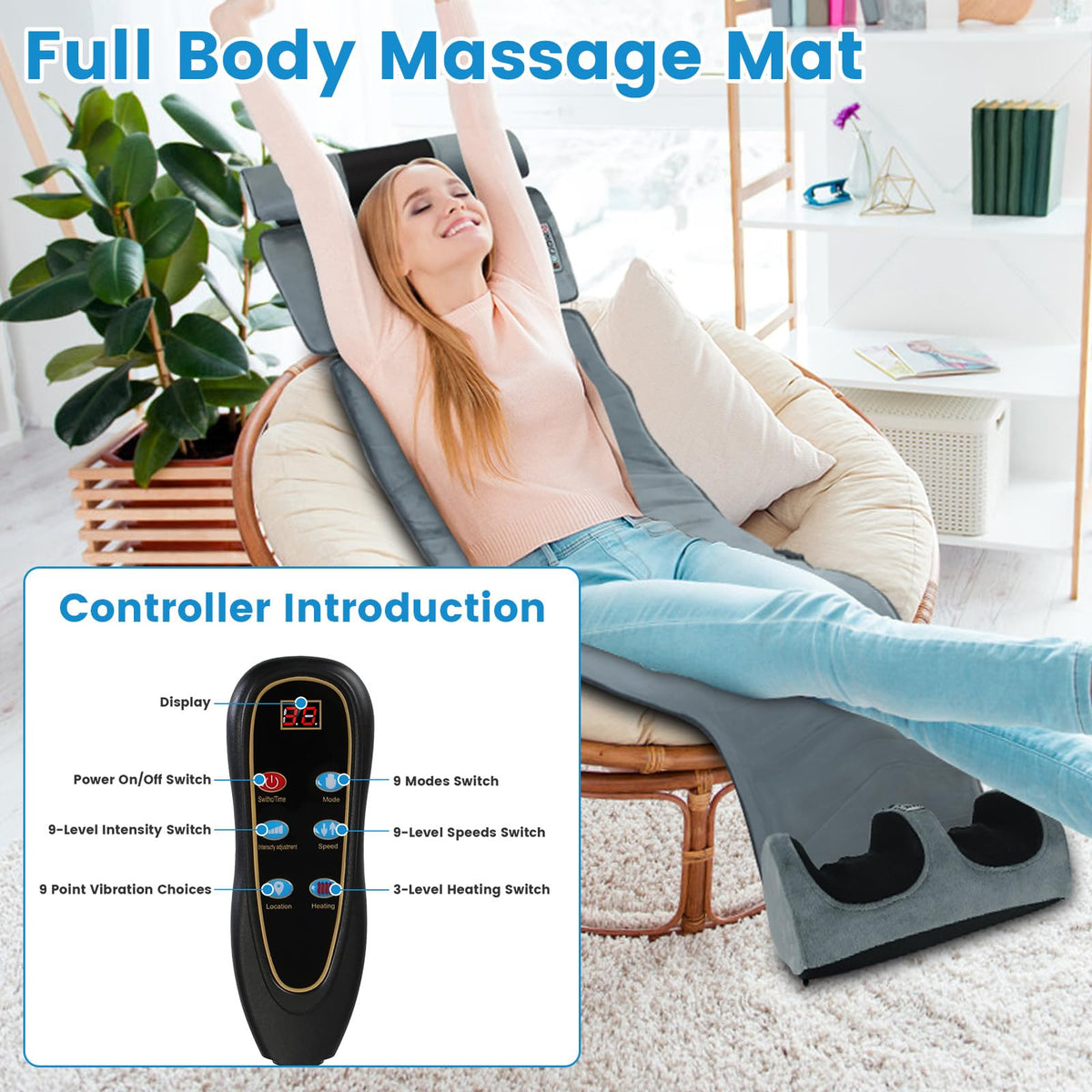 Full Body Massage Mat with Heat Y717660