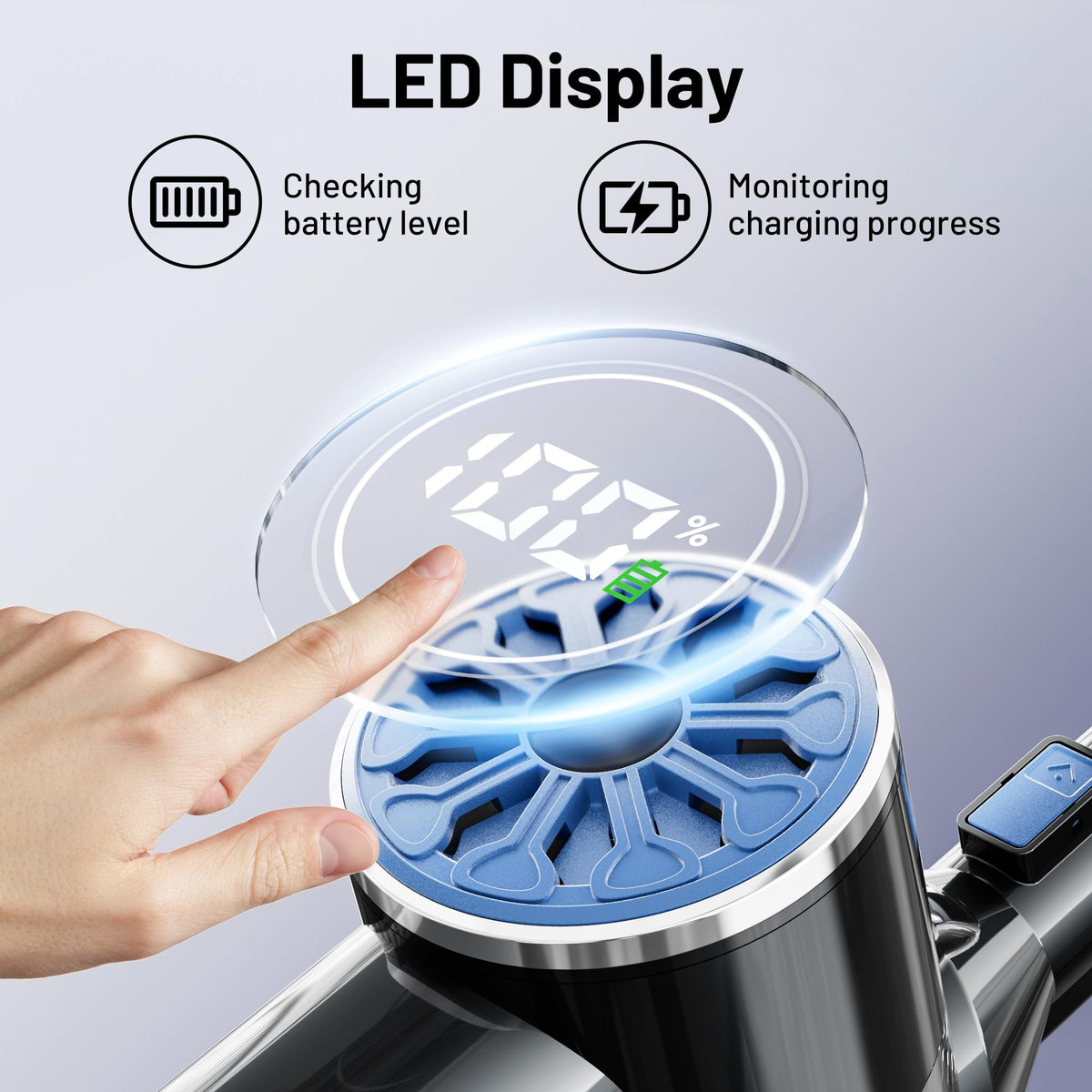 Cordless Stick Vacuum with LED Screen T670961